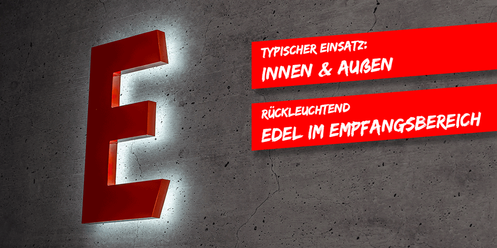 3D Leuchtbuchstaben Leuchtschriften Konfigurator